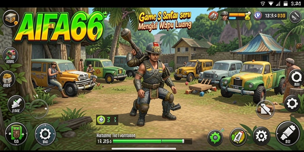Screenshot gameplay AIFA66 yang penuh warna dan seru.