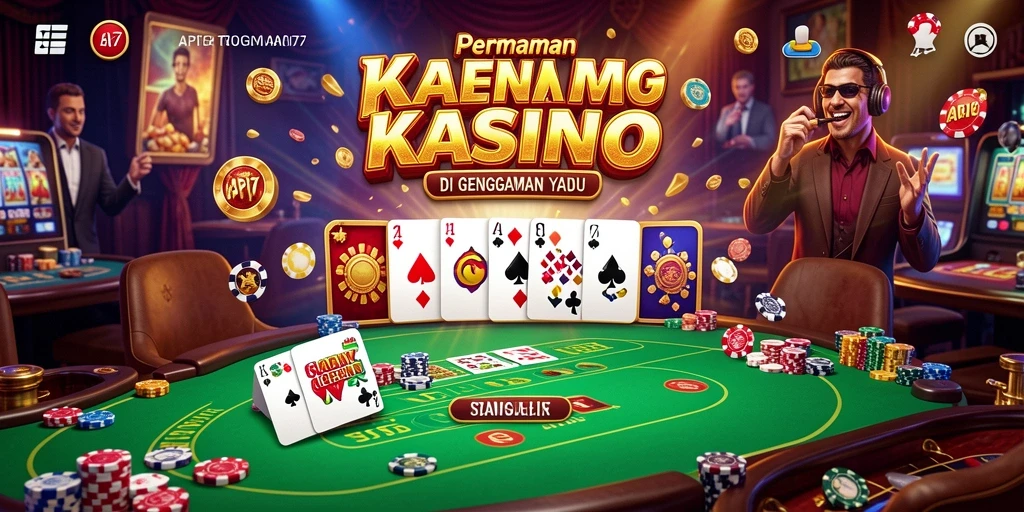 Tampilan gameplay seru dalam aplikasi Kasino API77.