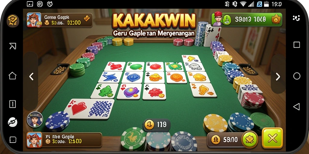 Tampilan gameplay KAKAKWIN yang menarik dan interaktif.