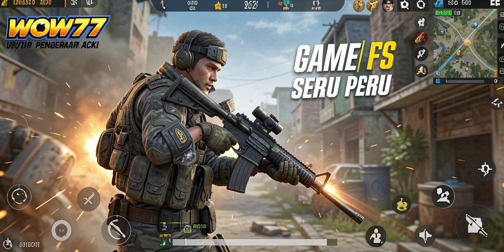 Tampilan gameplay WOW77 yang menegangkan dan dinamis saat bertempur.